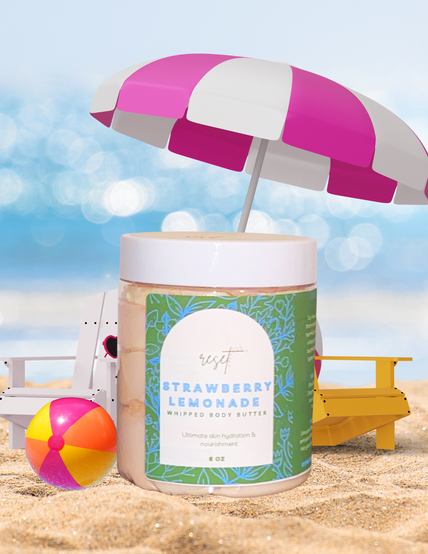 strawberry lemonade whipped body butter